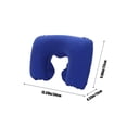 thumbnail image 4 of Cagogo 4Pcs Inflatable Travel Neck Pillow, Cervical Support Pillow PVC Flocked U-Shaped Cushion, Portable Inflatable Neck Pillow for Airplane Travel, Long Car Rides, Office Naps, Home Use, Camping, 4 of 9
