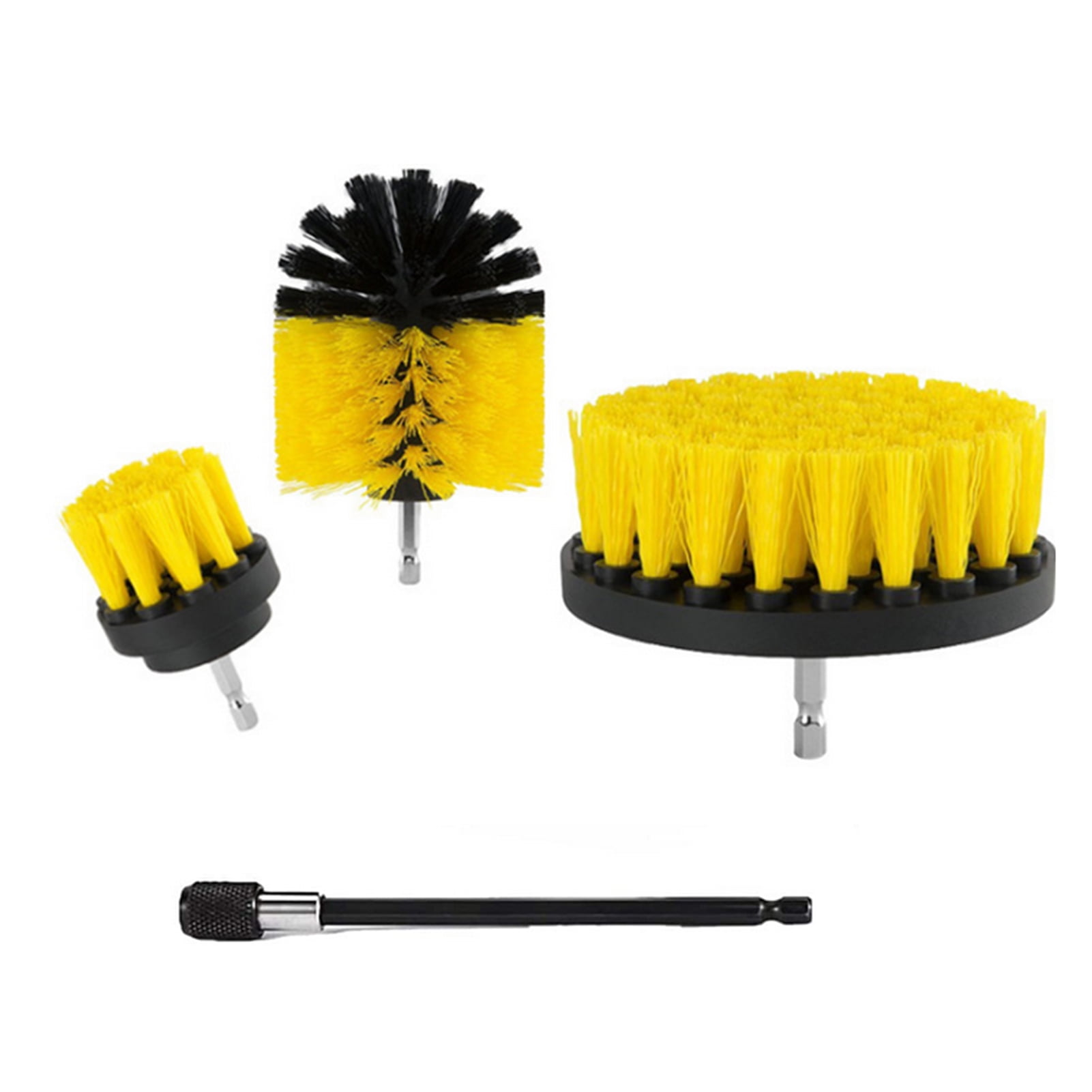 Andoer 4PcsSet Drill Brushes Attachment Kit Drill Scrubbing Brush Cleaner Power Cleaning