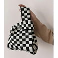 thumbnail image 2 of Kukuzhu Checkered Bags for Women Checkerboard Tote Bags Plaid Handbag Versatile Street Fashion Wrist Bag Womens Knitted Pouch Retro, 2 of 5