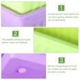 thumbnail image 3 of 4 Sets Rectangular Window Flower Box with Drainage Trays for Balcony and Windowsill Garden Outdoor Plants, 3 of 5