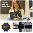 thumbnail image 4 of Case for Samsung Galaxy Tab S11 2025 with Screen Protector, 360 Degree Rotating Kickstand Hand Strap Heavy Duty Shockproof Cover with Shoulder Strap, Black, 4 of 7