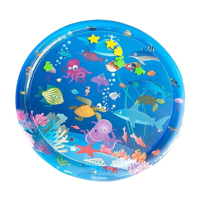 Tapete sensorial de agua para gatos, juguetes para gatos aburridos de interior, tapete de juego automático para gatos, juguetes interactivos para que los gatos jueguen solos
