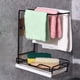 thumbnail image 5 of Estante de drenaje para cocina | Organizador sin perforaciones con bandeja | Almacenamiento colgante metálico para cocina y baño | Diseño que ahorra espacio | Con bandeja para goteo y gancho, 5 of 6