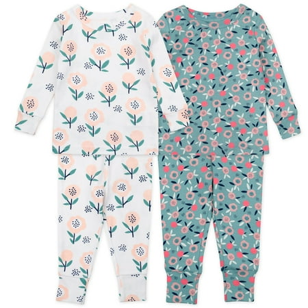 

Mac & Moon 4-Piece Organic Cotton Pajama Baby & Toddler Girl 6M-5T