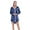 Royal Blue, variant on Silky Satin Nightgowns for Women Long Sleeve Sexy Short Nightshirts Sleepwear Casual Pajama Nightdress with Pocket, Royal Blue S-2XL