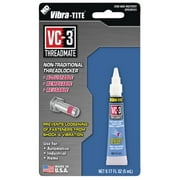 Vibra-TITE 213 VC-3 Threadmate Threadlocker, -65 to 165 Degree F, 5mL Tube, Red