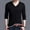 Black, variant on Dpytoraw Male Knitwear V Neck Sweaters Fashionable Slim Fit Men's Base
