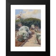 thumbnail image 2 of Menci Clement Crnčić 11x14 Black Modern Framed Museum Art Print Titled - Flowering Monastery Garden, 2 of 5