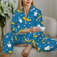 thumbnail image 6 of Sigee Cartoon Goose for Women’s Pajama Sets Long-Sleeved Pjs Sets for Women 2 piece Sleepwear-Large, 6 of 7
