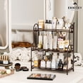 thumbnail image 2 of Estante organizador de baño EKNITEY para encimera, 3 niveles, marrón, 2 of 6