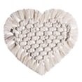 thumbnail image 1 of Matada de taza de tejido Mat de olla antideslizante Aislamiento térmico Copa de café Mat de la taza de corazón Coaster, 1 of 7
