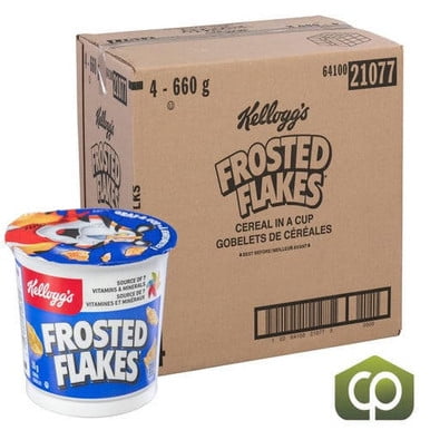 Kellogg's Frosted Flakes Cup 55g (48/Case) - 7.94 lbs