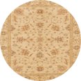 thumbnail image 1 of Ahgly Company Indoor Round Abstract Yellow Oriental Area Rugs, 7' Round, 1 of 6