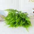 thumbnail image 5 of 15.3" Artificial Boston Ferns Decorative Plants Outdoor for Front Door, Garden, Porch Green 8, 5 of 6