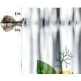 thumbnail image 5 of Wild Sunflower Curtain Valance, Spring Summer Flowers Window Valances Rod Pocket Curtains Drapes, Rustic Floral Short Topper Curtain for Kitchen Cafe Living Room, 1 Panel 54x18 in Yellow White, 5 of 5