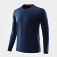 thumbnail image 2 of WAVSUF Men's Athletic Tee Long Sleeve Round Neck Breathable Fall Breathable Sports Top XL, 2 of 6