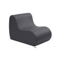 thumbnail image 2 of Jaxx Midtown Small Classroom Soft Foam Chair - Premium Vinyl Cover, Black, 2 of 7