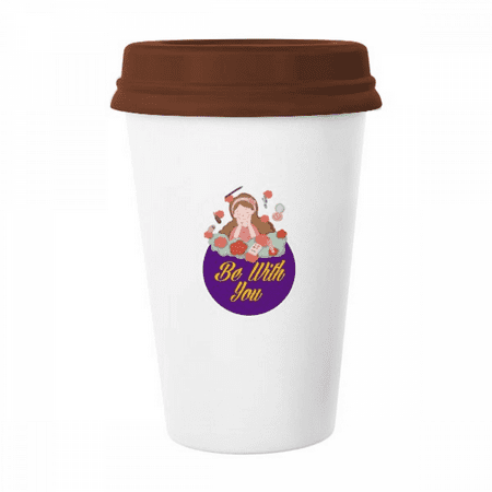 

Couple Love Eternal Romance Mug Coffee Drinking Glass Pottery Cerac Cup Lid