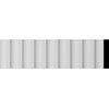 4 3/4"H x 1"P x 94 1/2"L Lyon Fluted Panel Moulding