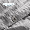 thumbnail image 6 of Bare Home Flannel Duvet Cover Set - 100% Flannel Cotton - Double Brushed - Twin/Twin XL, Heather Light Gray, 6 of 9
