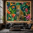 thumbnail image 6 of Cartoon Tiger Cub Jungle Tapestry Wall Hanging, 6 of 7