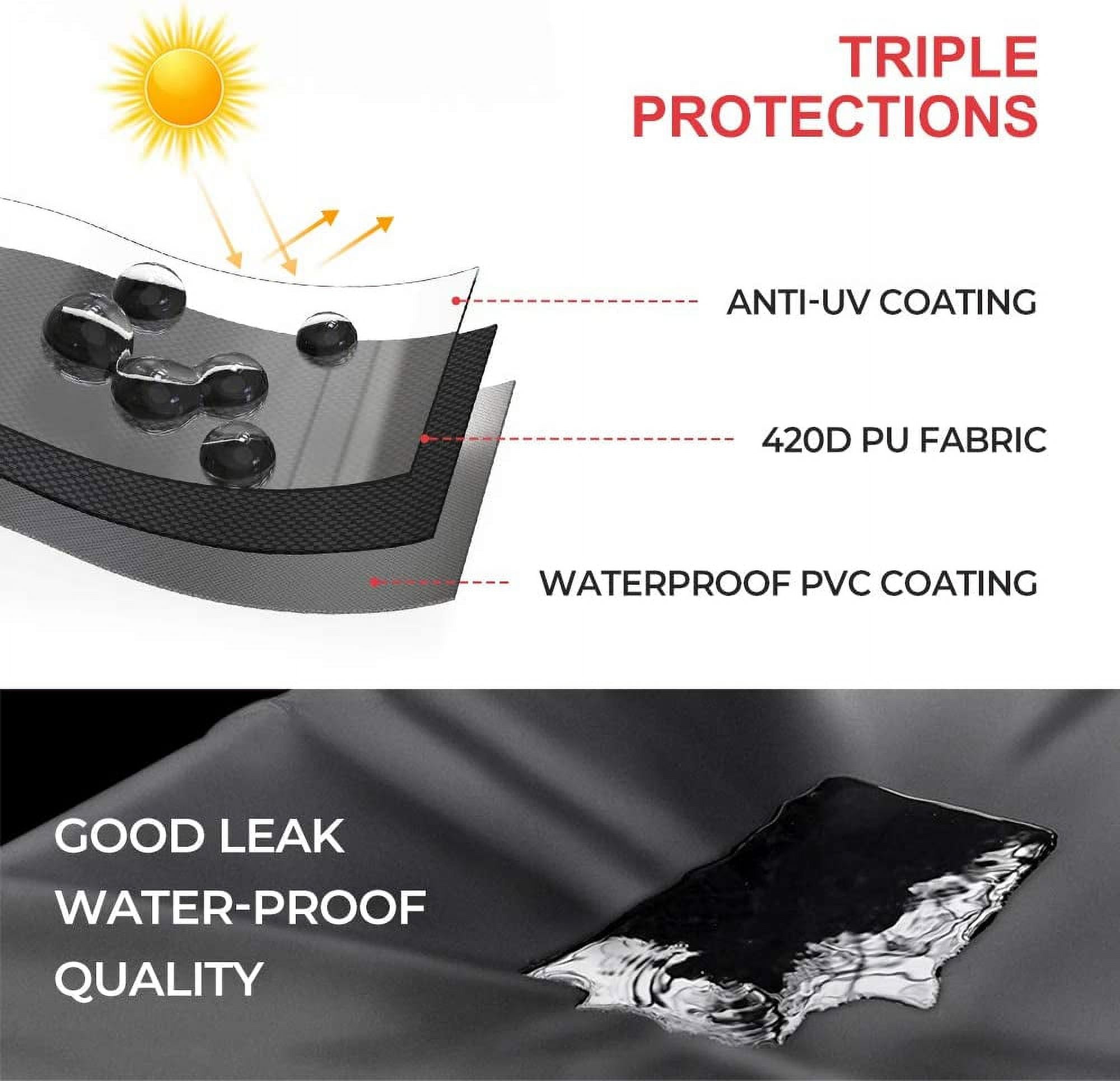 UTV Vehicle Storage Cover 4 Seat 420D Waterproof for Polaris Ranger Crew General 4 1000 RZR XP 4