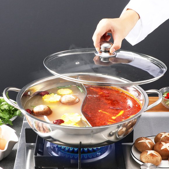 DEEPCRAFF 1 Set of Hotpot Cooker for Friend Gatherings and Fast Heat Conduction