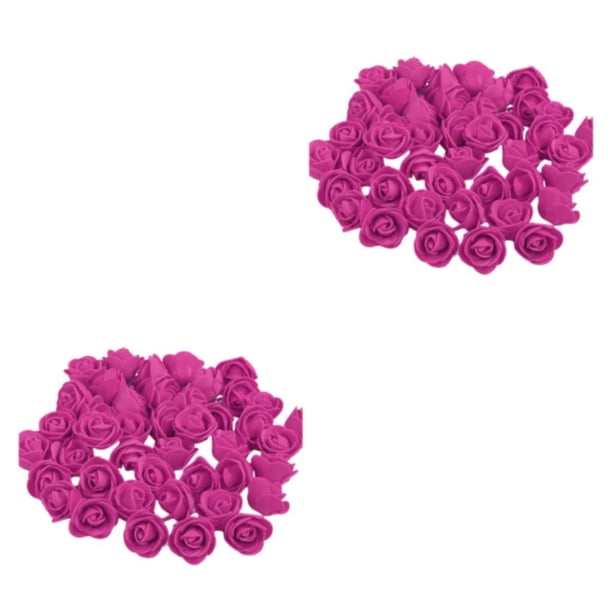 Toystoory 500 unids/set arreglos florales hermosos y realistas sin esfuerzo con texturas claras y rojo rosa alto Rosa roja 2Conjunto