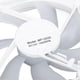 thumbnail image 2 of 120mm Hydraulic Bearing PWM Case Fan, Intelligent Temperature Control, 5V, 1500RPM, ARGB, for PC, White, 2 of 4
