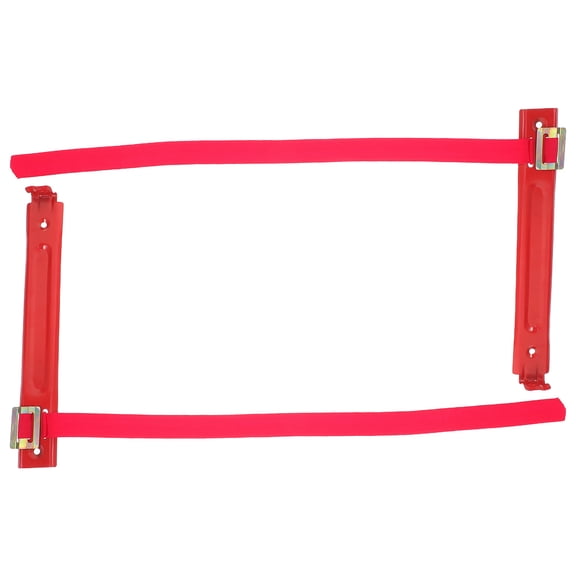 OATIPHO 2Pcs Heavy Duty Fire Extinguisher Bracket Wall Mount Red with Easy Installation Hook