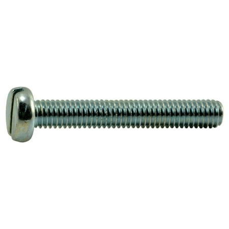 

3mm-0.5 x 20mm Zinc Plated Class 4.8 Steel Coarse Thread Slotted Pan Head Machine Screws