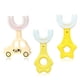 thumbnail image 3 of Cepillo de dientes Unisex PP portátil Portátil Handy Handy Lavable Remoce Lavable Cepillo de Dientes Inicio Inodoro Dientes Lavado Herramienta Amarillo 2-6 Edad 3pcs Jumpingount CE011430-02, 3 of 7