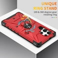 thumbnail image 6 of TECH CIRCLE for Galaxy A16 5G Rugged Shockproof Phone Case with Rotating Finger Ring Holder Kickstand, Compatible with Magnetic Car Mount, Slim Fit Lightweight Protective Hard Shell Cover, Red, 6 of 8