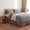 Grey, variant on URBANLIFE Twin Comforter Set , All Season Fluffy Down Alternative Bedding , Breathable 2 Piece Reversible Bed Set with Reinforced Stitching (68x90 Inch, 1 Pillow Shams, White)