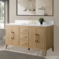 thumbnail image 2 of Vanity Art 60” Single Sink Bathroom Vanity Cabinet with Engineered Marble Countertop, 2 of 6