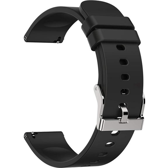 HPZZ Adjustable Soft Silicone Smartwatch Bands, Compatible with 20mm Models