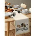 thumbnail image 5 of Rooster Farm Animal Country Table Runner 72 Inches, Chinese Style Plant Bed Runner Dresser Scarves Tabletop for Indoor Outdoor Parties/Ceremony/Banquet, 16" x 72", 5 of 8