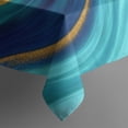 thumbnail image 5 of Blue and Gold Marble Shimmer Streaks Pattern Square Tablecloth,Waterproof Square Table Cover,Wipeable Spillproof Washable Table Cover for Home Kitchen Party Decor 60"x60"(152x152cm), 5 of 6