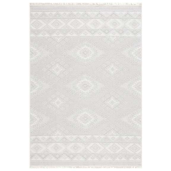 SAFAVIEH Prairie Michelle Geometric Area Rug, Beige/Ivory, 4' x 6'