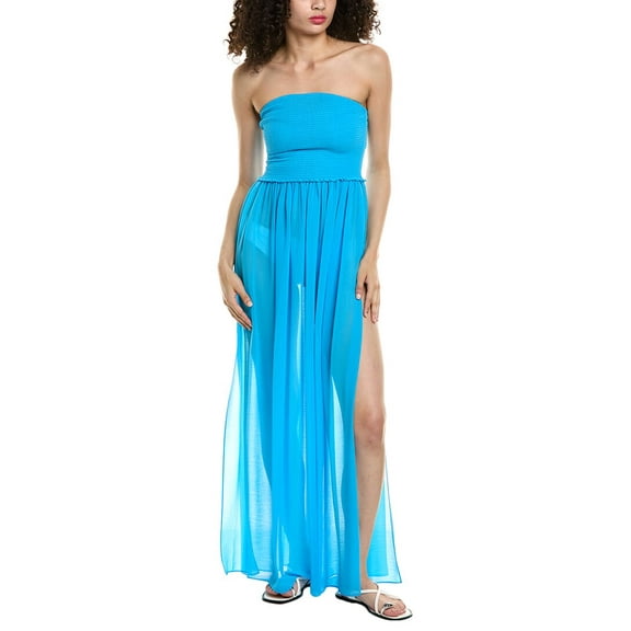 Ramy Brook womens  Calista Maxi Dress, l, Blue