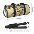thumbnail image 4 of Bingfone Vintage Bird Print Gym Duffle Backpack for Men Women,Travel Weekender Carry-On Bags with Detachable Back Pack Straps for Traveling Overnight Climb Sports, 4 of 8