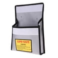 thumbnail image 1 of Battery Soporte para bolsa segura a prueba de explosiones Bolsa protectora de carga para carga y tránsito con cinturón de mano negro, 245x2 CUTICAT Bolsas seguras para baterías Lipo, 1 of 8