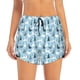 thumbnail image 2 of Balery Black White Gray Rabbit Pantalones cortos deportivos para mujer con forro y dos bolsillos, elásticos, para entrenamiento, gimnasio, yoga-Medium, 2 of 7