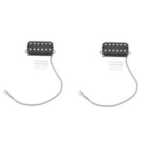 2X Electric Guitar Humbucker Pickups Neck Alnico V Pickup Black
