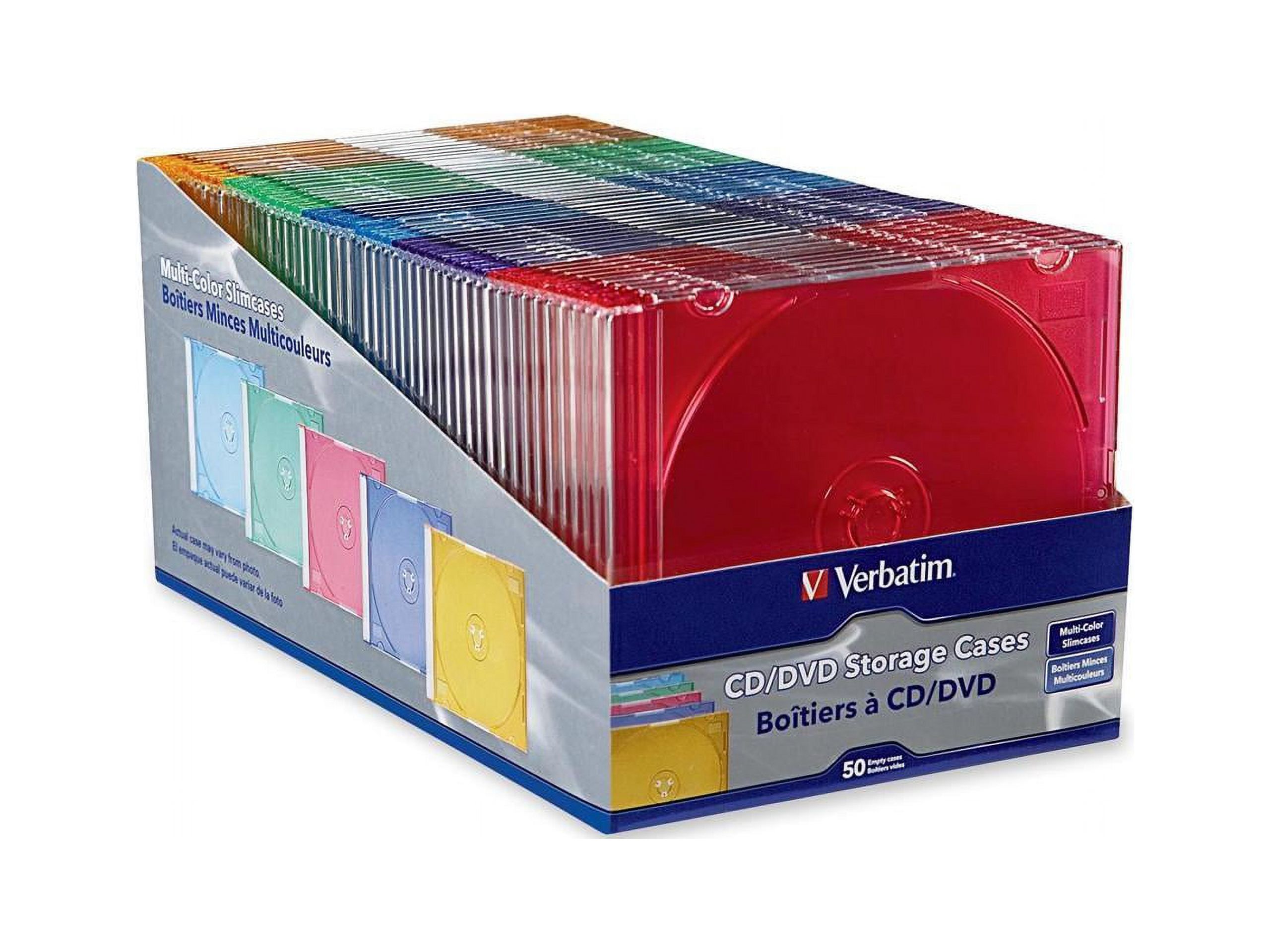 Verbatim 94178 CD/ DVD Color Slim Cases 50pk - image 2 of 2