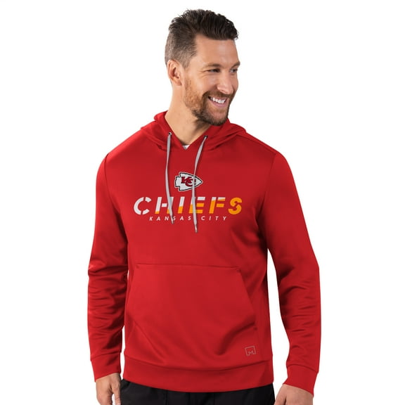 Men's-MSX by Michael Strahan Red Kansas City Chiefs Performance Pullover Hoodie
