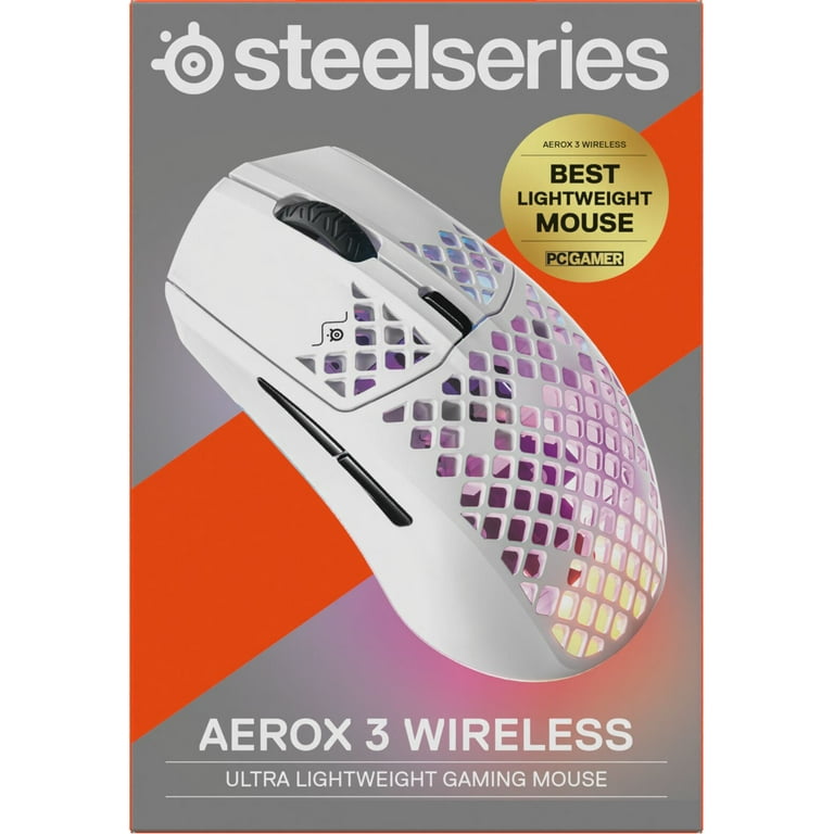 Logicool - Steelseries Aerox3 Wireless 白 SteelSeries Aerox 3 (2022) Wireless Gaming Mouse - Snow