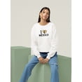 thumbnail image 2 of I Love Mexico, Burrito Sweatshirt Women -Smartprints Designs, Female 3X-Large, 2 of 4