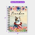 thumbnail image 5 of Freedom Manx on Independence Day 4th of July Spiral Bound Journal Cat Lover Kitten Owner Gifts 5x7in Spiral Notebook - 01005, 5 of 5