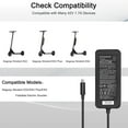 thumbnail image 3 of 42V Charger for Segway Ninebot Electric Scooter Power Supply Segway Ninebot D18 D28 D38 D38U D40 E22 E25 E45D F20 F30, 3 of 4